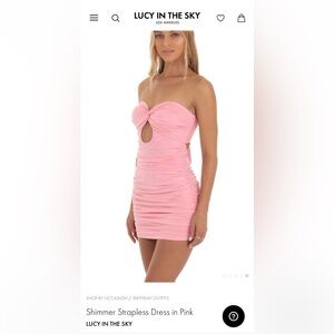 Lucy in the Sky pink mini dress